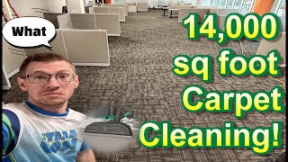 Cleaning 14,000 sq foot of commercial carpet in record time! How we do it! by Steam Boss inc 1,949 views 4 months ago 13 minutes, 33 seconds