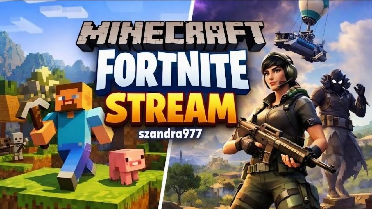 🔴 Minecraft Túlélő & Fortnite LIVE! 