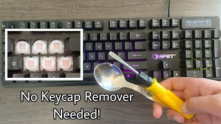 3 Ways To Take The Keycaps Off Your Membrane Gaming Keyboard Without A Keycap Remover 2021