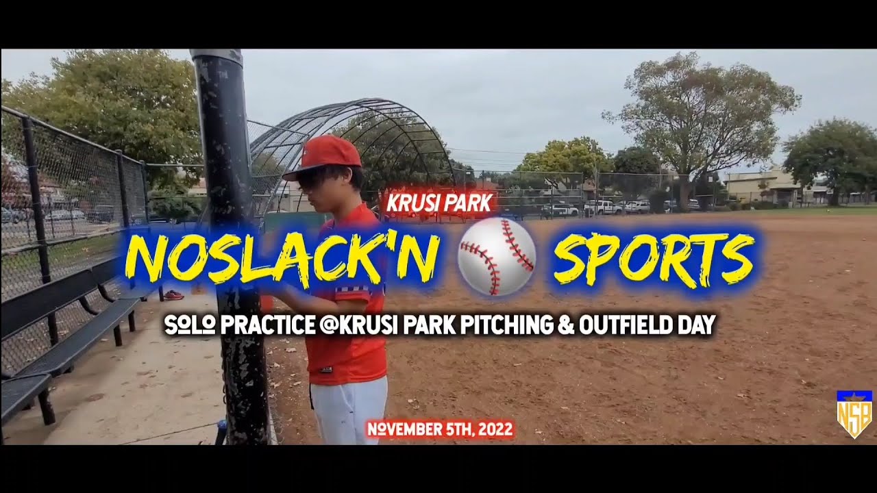 Solo Practice Krusi Park Pitching & Outfield Day Velo YouTube