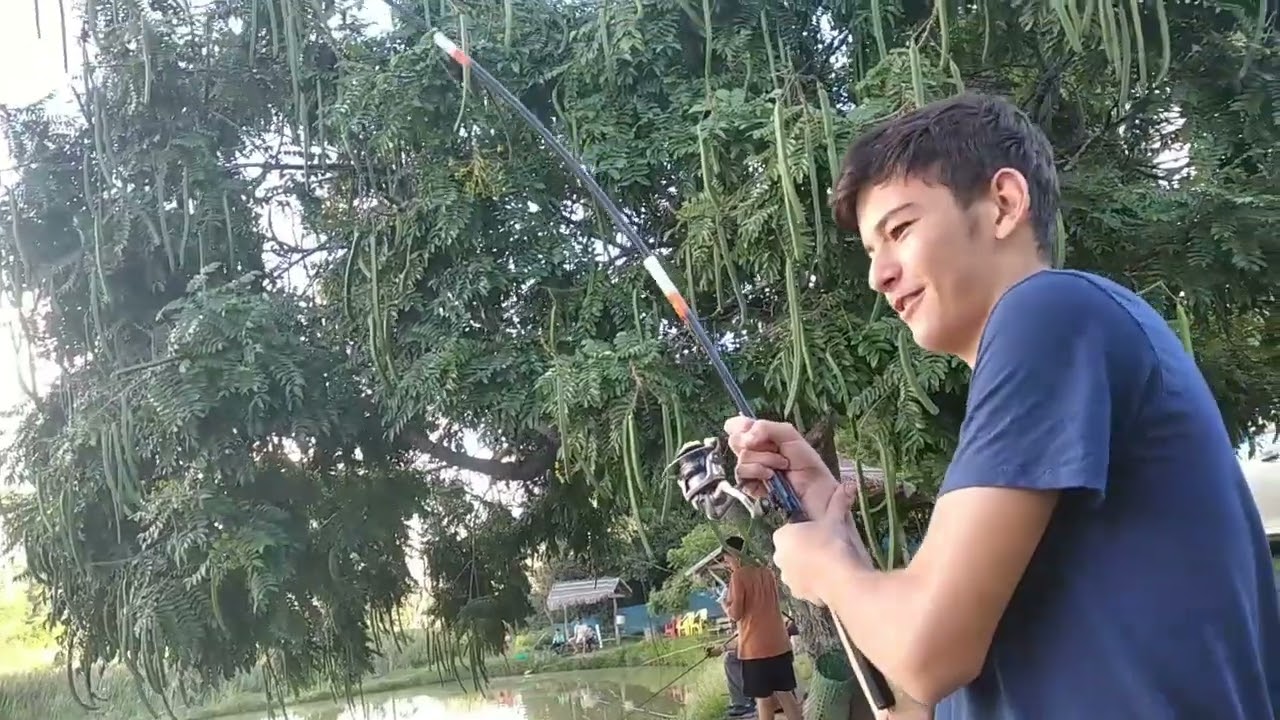 Pescando no pesqueiro, tilápia e Tambaqui 