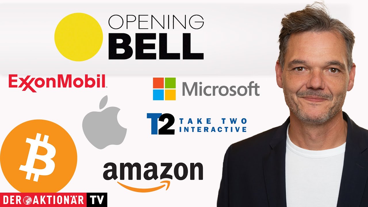 Opening Bell: Bitcoin, Microsoft, Apple, Amazon, Exxon Mobil, Take-Two  Interactive