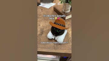 It feels like he’s really here 😂💕 #longdistance #minirobot