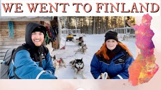 We Went to Finland | HUSKY SLEDDING AT APUKKA RESORT | Northern Lights and Glass Igloo