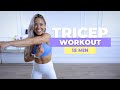 15 MIN TRICEP WORKOUT with Dumbbells - No Repeat | Caroline Girvan