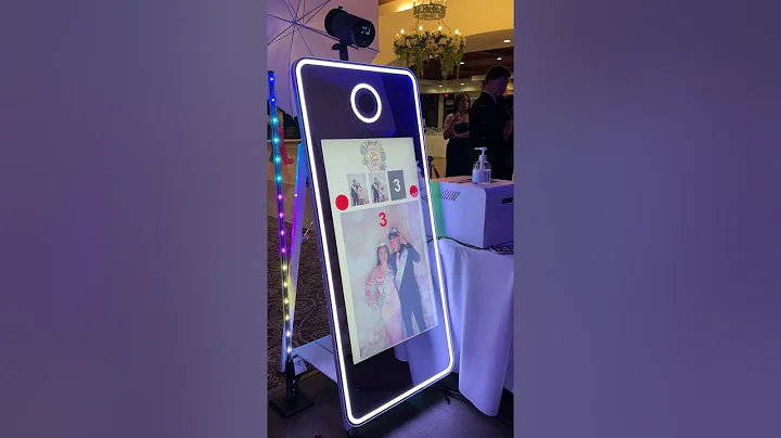Full body mirror Photo Booth portraits for Prom #smallbusiness #photobooth #mirrorphotobooth #tech