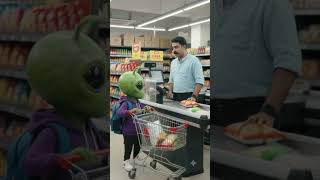 👽🛒 “ALIEN ഷോപ്പിംഗിന് പോകുന്നു” 😂 #ai #aicontent #aigenerated #trending #viral #youtubeshorts