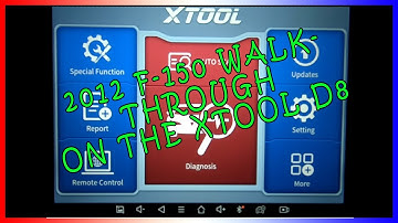 2012 Ford F-150 Walkthrough with the Xtool D8 showing the Active test and Special Functions.