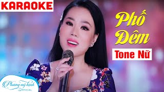 KARAOKE Phố Đêm Tone Nữ - Beat Chuẩn Phương Mỹ Hạnh