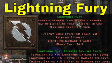 D2R Skills & Abilities - Lightning Fury (Amazon Javelin & Spear Tree)