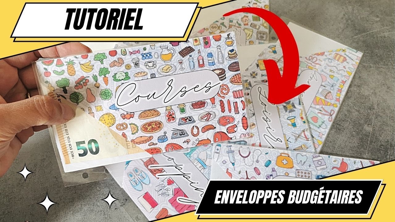 TUTO/DIY COMMENT FAIRE SES PROPRES ENVELOPPES BUDGET - YouTube