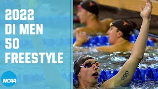 Men's 50 yard freestyle | 2022 NCAA swimming championships