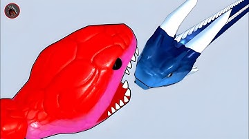 🔥 Snake Clash 3D – Epic Snake Battle at MAX LEVEL! 💣 Giant Boss Fight!