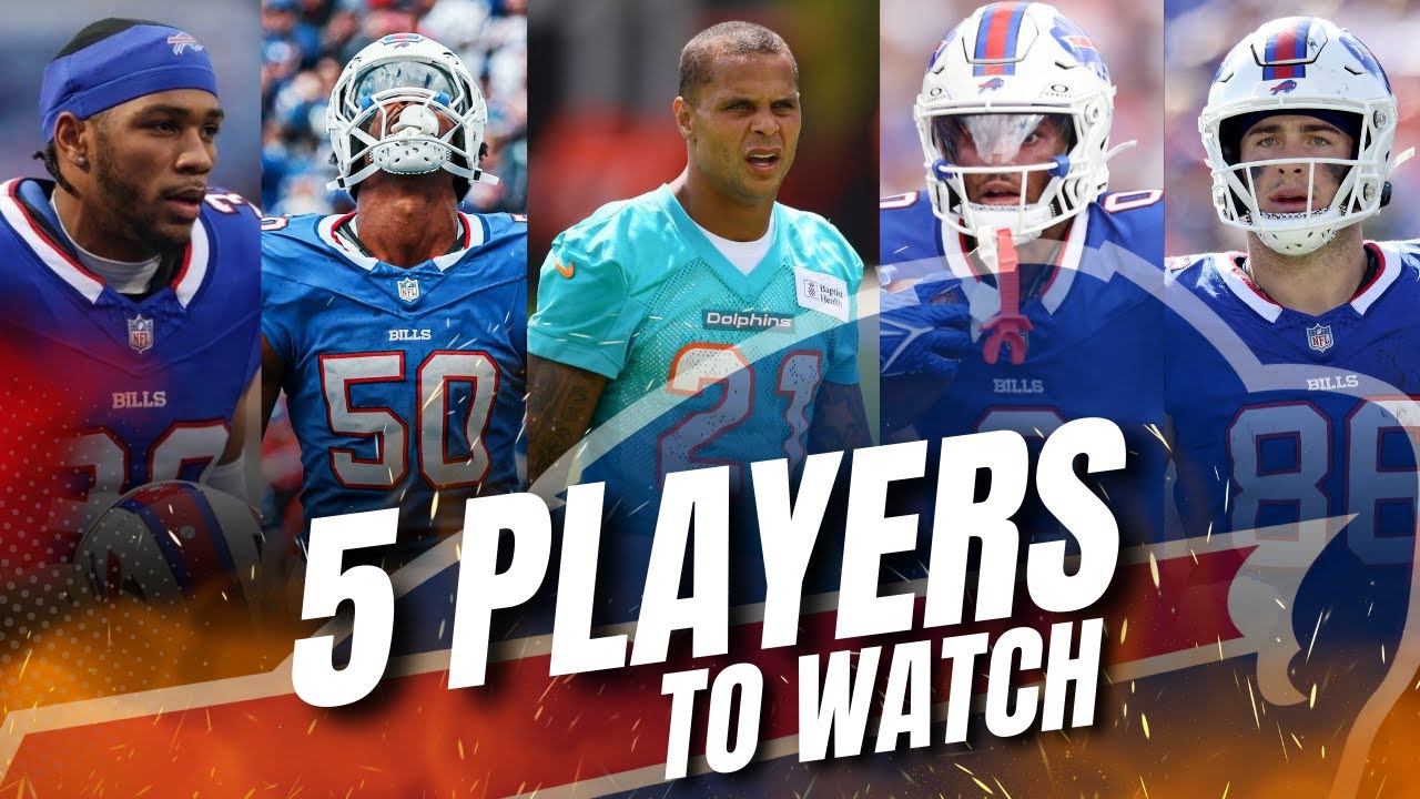 5 PLAYERS to WATCH as the BILLS head to Miami to face the DOLPHINS