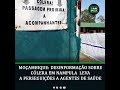 moçambique: Desinformação sobre cólera em Nampula leva a perseguições a agentes de saúde