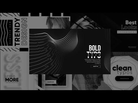 Monochrome Typography- AE, a Poster Template by Polygon Motions (Thumbnail 1 of 2)