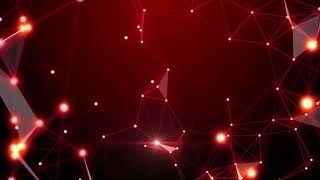 Red Plexus Polygons Digital Motion Graphic Loop Background Animation Stock Footage Wallpaper