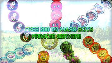 AGARIO 200 132 MASS BOTS // AGARIO PRIVATE SERVER HACK/TUTORIAL!