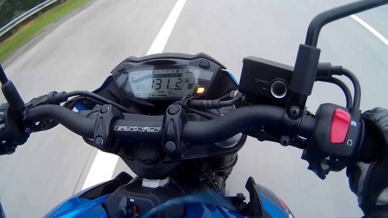 GSX-S750 TOP SPEED ACCELERATION -