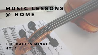 193. Bach's Minuet No. 1