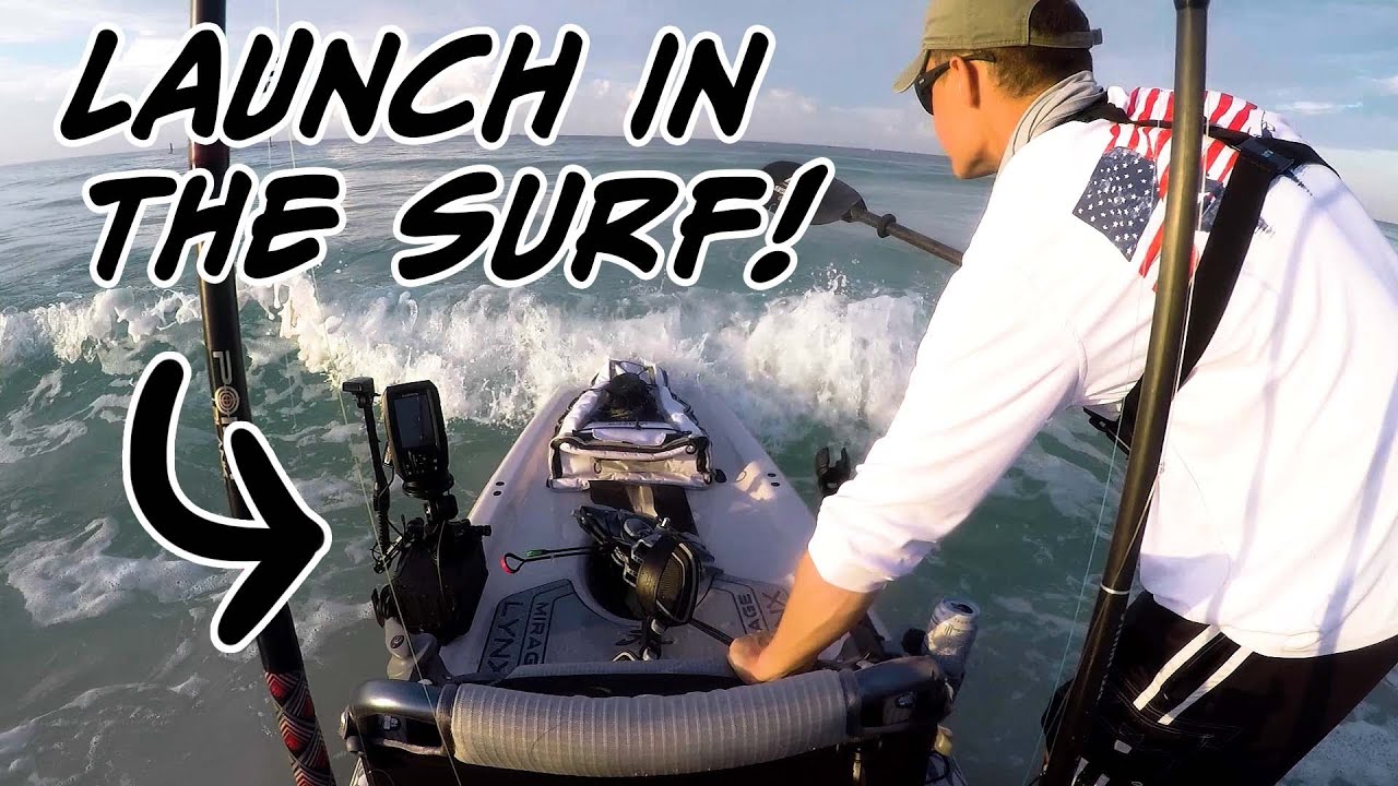 How to Launch a Hobie Lynx (OR ANY KAYAK) in the Surf!!! 