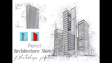 Pencil Architecture Sketch Photoshop Action