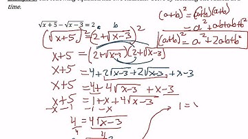 Solving Radical Equations (with two radicals)