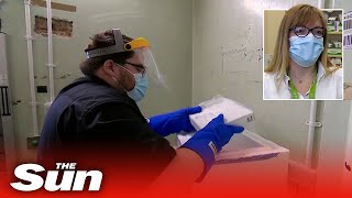 First COVID-19 vaccines arrive at UK hospitals - jabs to start Tuesday