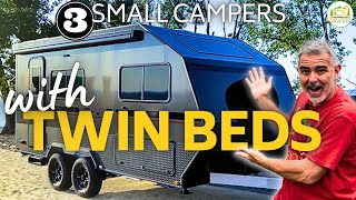 3 Small Travel Trailers With Twin Beds and Bathrooms  2024 Models