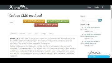 Secured Kooboo CMS on Windows 2012 R2- Deploy on Azure , AWS and Google Cloud Platform.