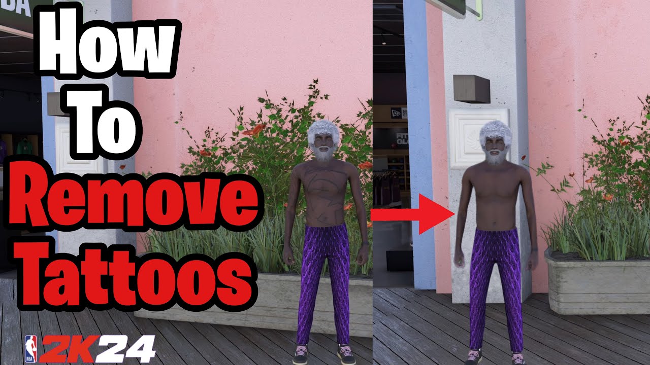 HOW TO REMOVE YOUR TATTOOS IN NBA 2K24 !!! YouTube