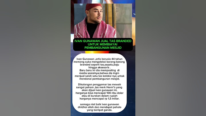 BANGUN MESJID #ivangunawan