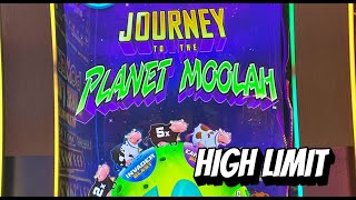 Lots of High Limit Play on Journey to the Planet Moolah