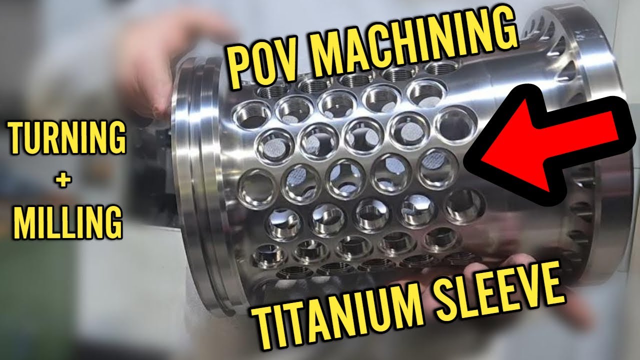 POV Hardened Titanium CNC Machining of a Complicated Sleeve