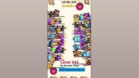 #bird #sort 2 #color #puzzle #level 544 #birdsort #colour #gaming #viral #trending #shorts #solution