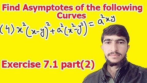 Find the asymptotes of the following curves (Bsc calculus exercise 7.1 part(2))