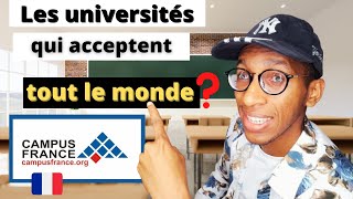 Campus France: Les Universités qui acceptent facilement : Comment avoir une admission Campus France?