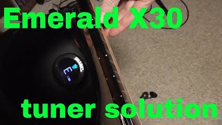 Emerald guitar tuner solution