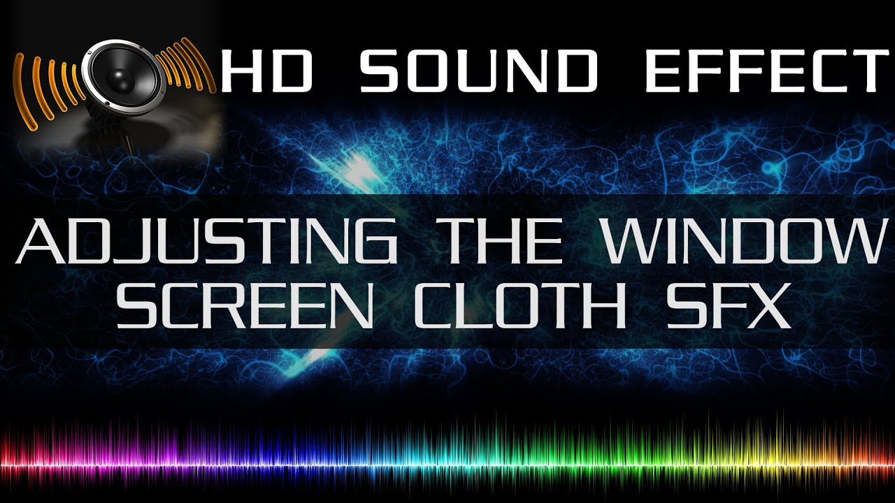 Adjusting window screen cloth | HD Sound effects - YouTube