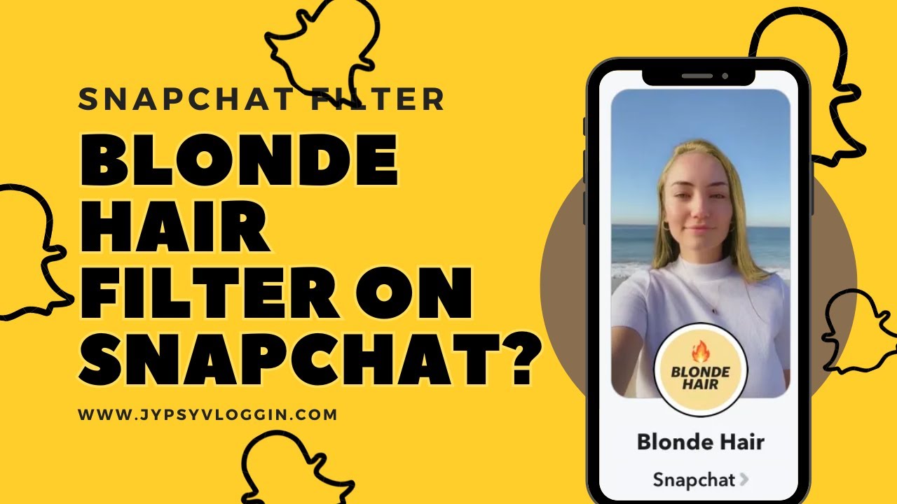 How to get the blond hair filter on Snapchat - YouTube