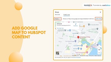 How to add a Google Map to HubSpot content