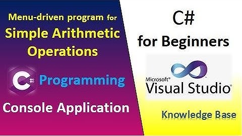 Menu-Driven Program for simple arithmetic operations