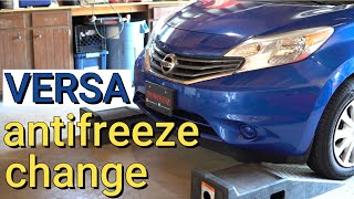 Nissan versa note / micra antifreeze change