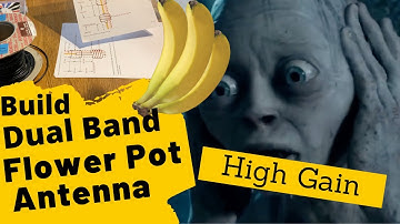 HAM RADIO: Dual Band High Gain Flower Pot Antenna.  Experimental DBHGFP Antenna