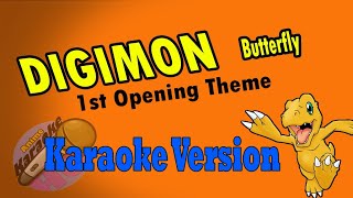 AKHQ Digimon 1 Opening Theme - Butterfly Karaoke Version