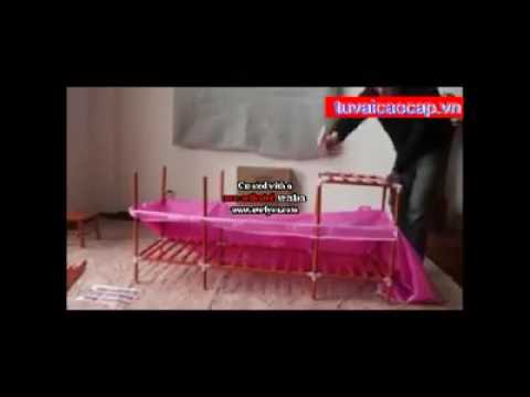 Video Tủ Vải Khung Gỗ Hướng Dẫn Lắp Tủ Vải Khung Gỗ Bọc Nhựa - youtube