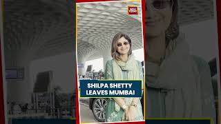 Shilpa Shetty Leaves Mumbai | Actress Heads Out From Mumbai Airport #shilpashetty