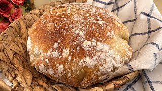 No more buying bread, bake rustic bread with this recipe. Bread without yeast