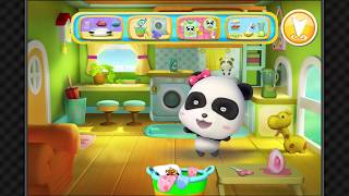 Cleaning Fun - Baby Panda | Learn Lots Of Useful Tricks ｜3D world of Miumiu｜Babybus Kids Games screenshot 1