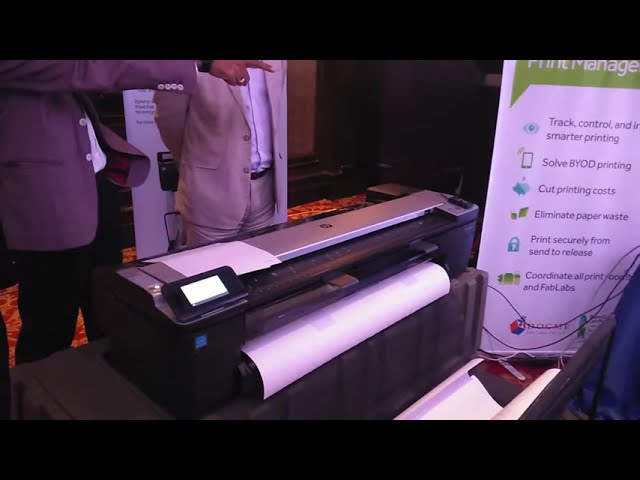 HP DesignJet T1700|| Demo by hp country manager  & others at Hp Event